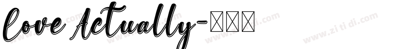 Love Actually字体转换